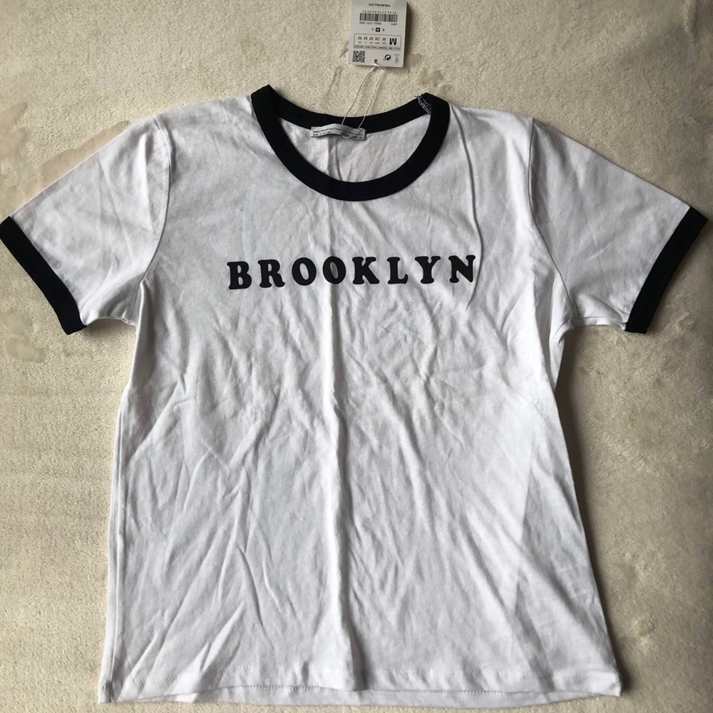 ZARA new w tag t shirt retro vibes